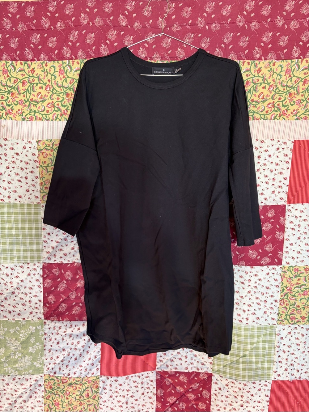 Pomander Place Black Casual Shift Dress